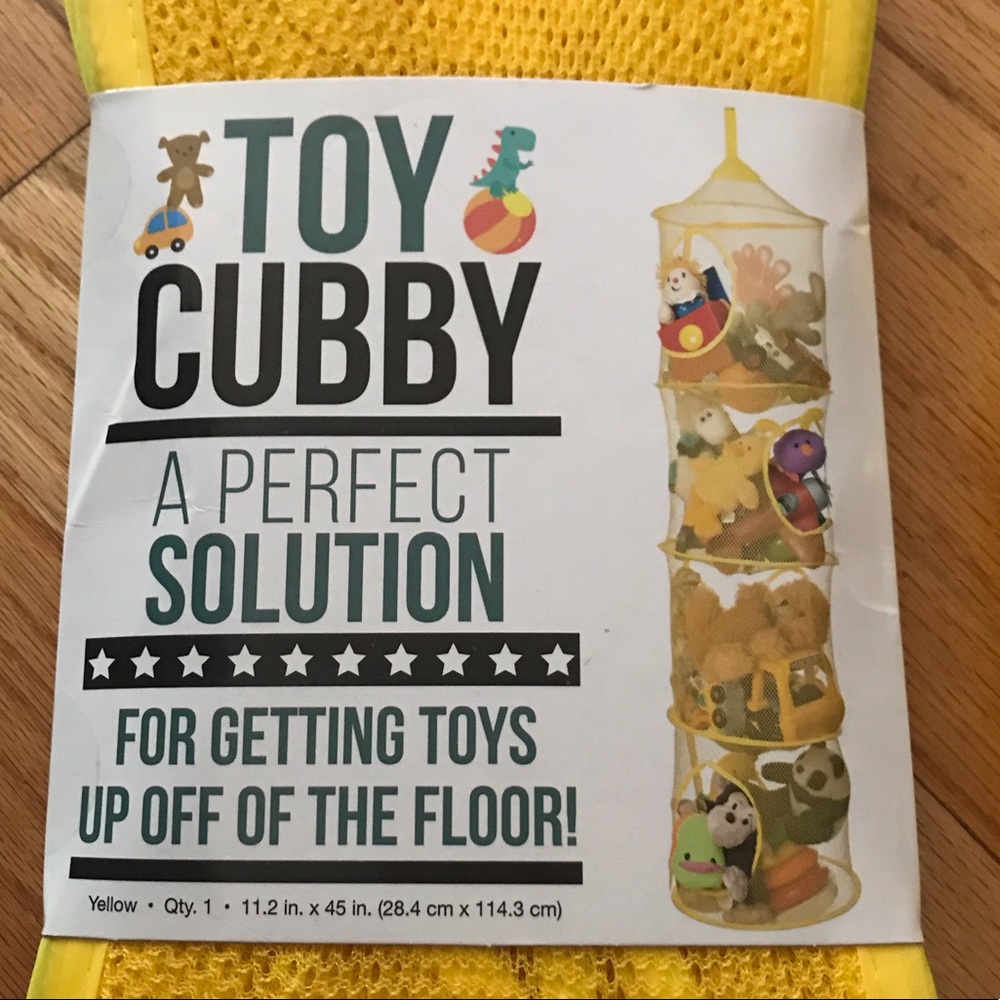 NEW Toy Cubby Bundle of 2 Hanging Cubbies in Yellow